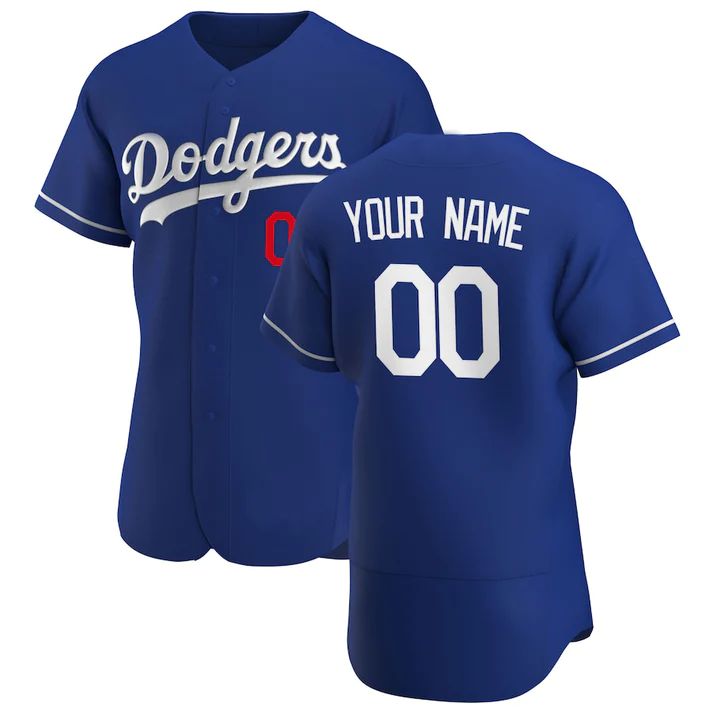 Baseball Jerseys Custom Los Angeles Dodgers Blue Stitched Jerseys 1413