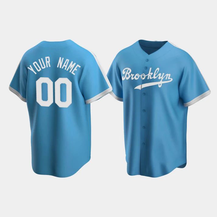 Baseball Jerseys Custom Los Angeles Dodgers Light Blue Stitched Jerseys 1431