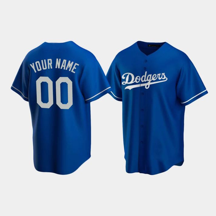 Baseball Jerseys Custom Los Angeles Dodgers Royal Stitched Jerseys 1438