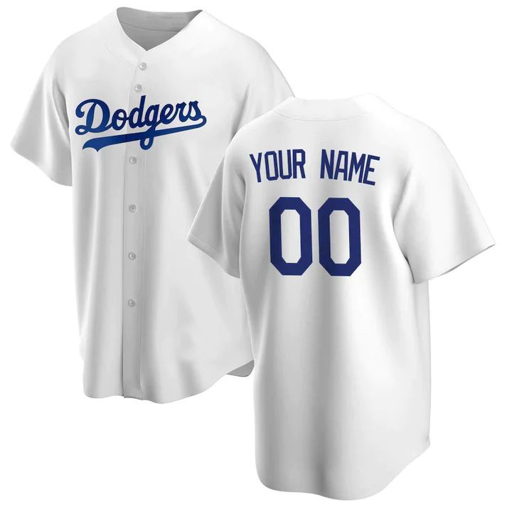 Baseball Jerseys Custom Los Angeles Dodgers White Stitched Jerseys. 1451