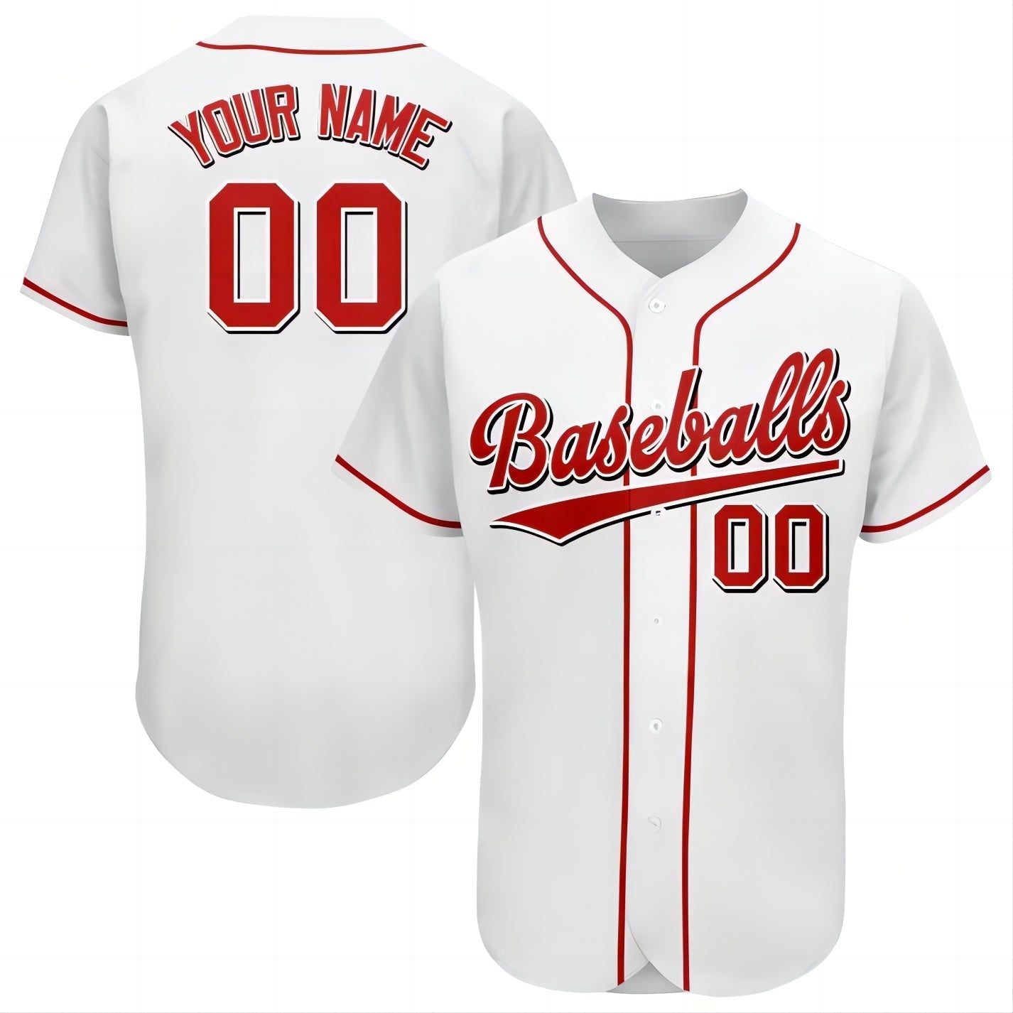 Baseball Jerseys Custom Cincinnati Reds Stitched Personalized Button Down Baseball T Shirt 1389