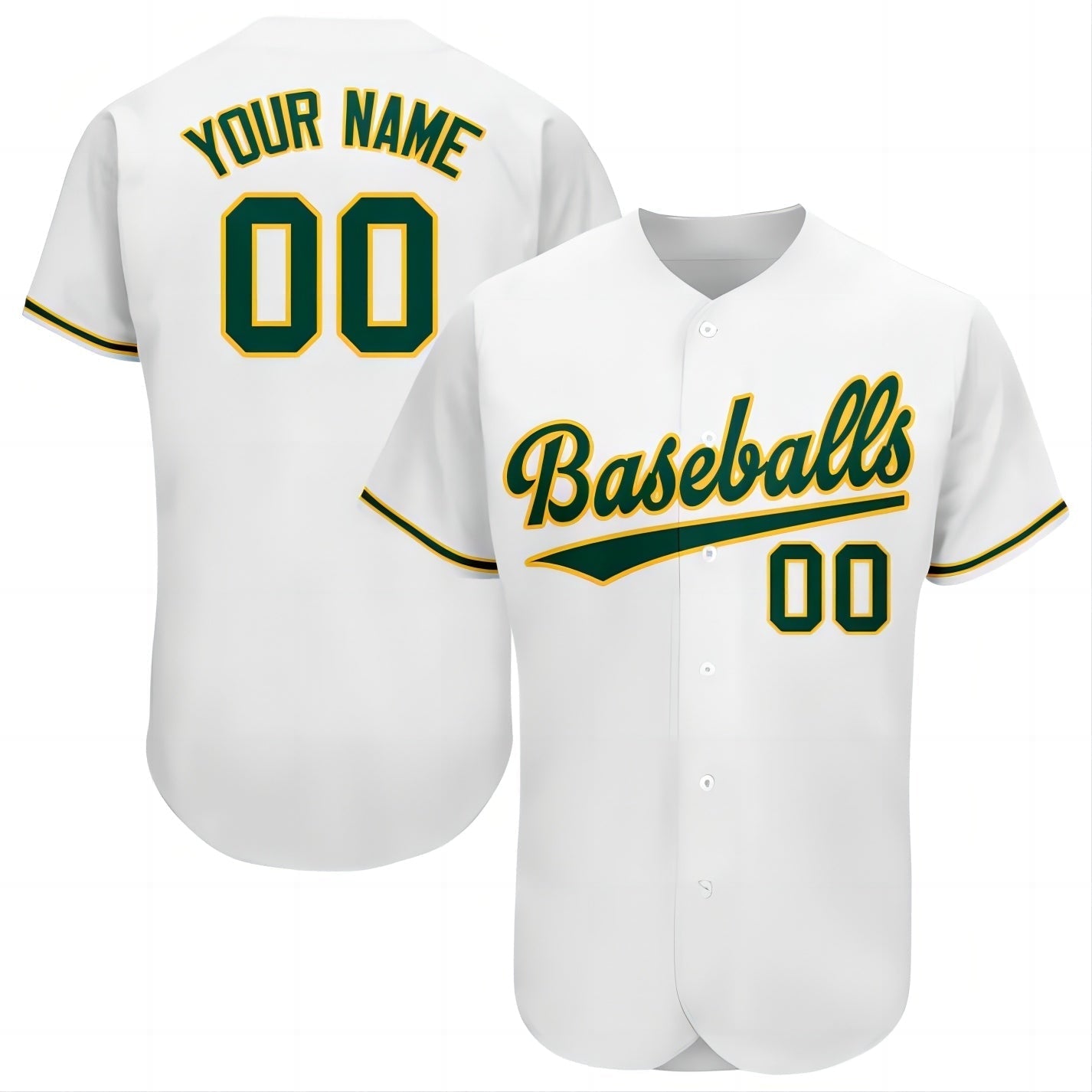 Baseball Jerseys Custom Oakland Athletics Stitched Personalized Button Down Baseball T Shirt 1468