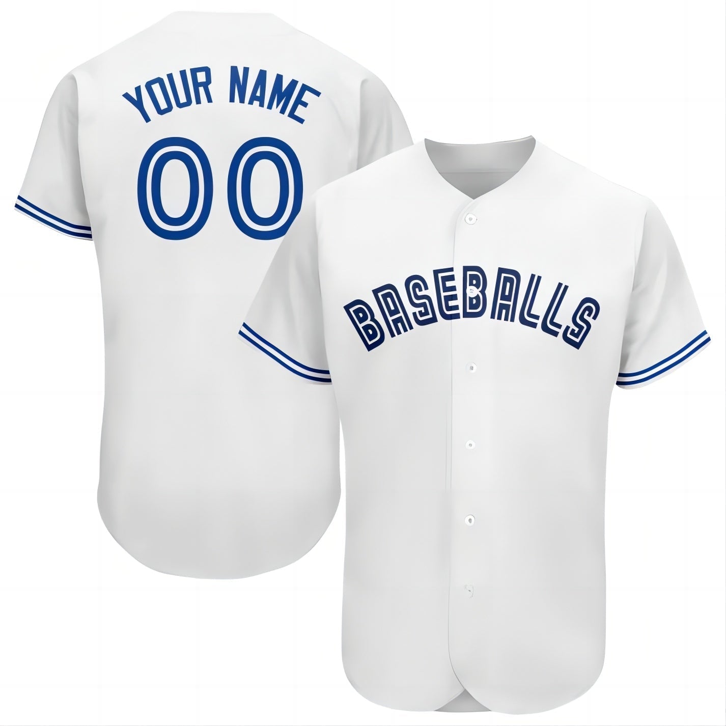 Baseball Jerseys Custom Toronto Blue Jays Stitched Personalized Button Down Baseball T Shirt 1494