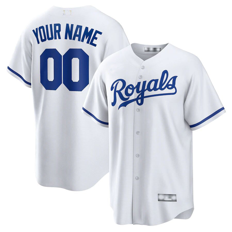 Baseball Jerseys Custom Kansas City Royals White Replica Custom Jersey 1404