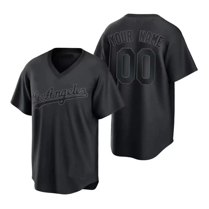 Baseball Jerseys Custom Los Angeles Dodgers New 2022 All Black Stitched Jerseys 1432