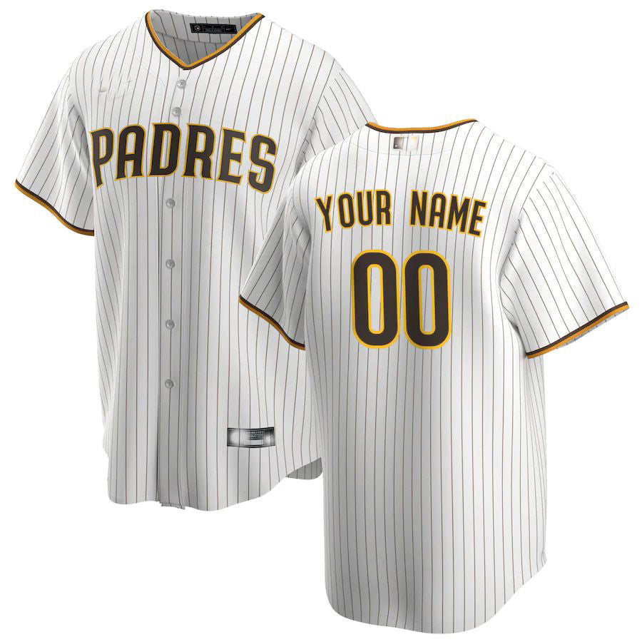 Baseball Jerseys Custom San Diego Padres White Home Replica Custom Jersey 1478