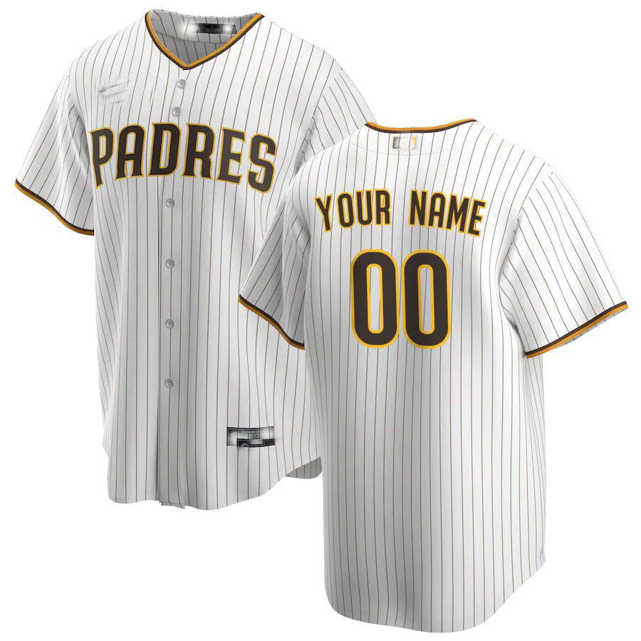 Baseball Jerseys Custom San Diego Padres White Replica Custom Jersey 1479