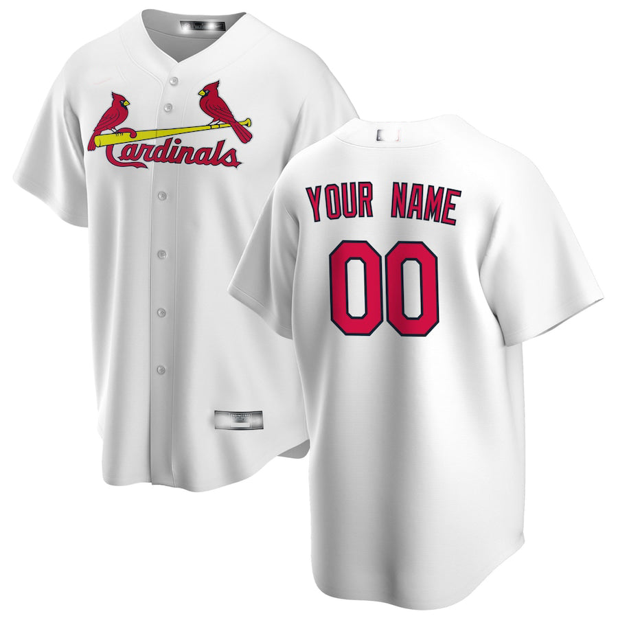 Baseball Jerseys Custom St. Louis Cardinals White Home Replica Custom Jersey 1486