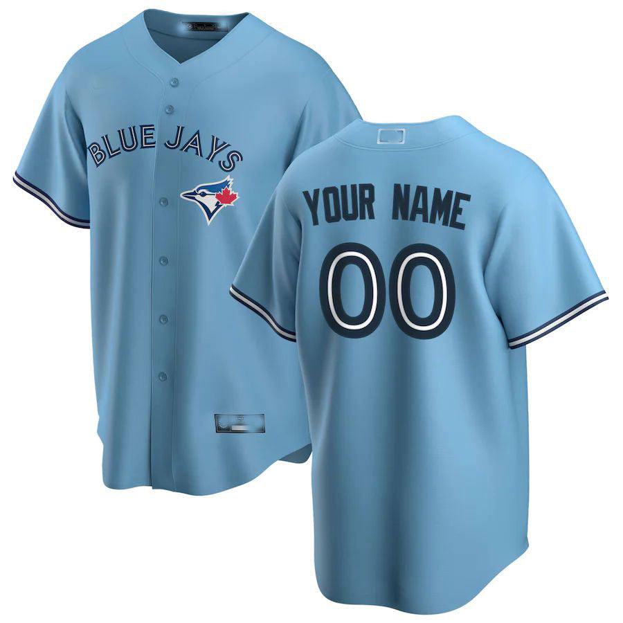 Baseball Jerseys Custom Toronto Blue Jays Light Blue Alternate Replica Custom Jersey 1492