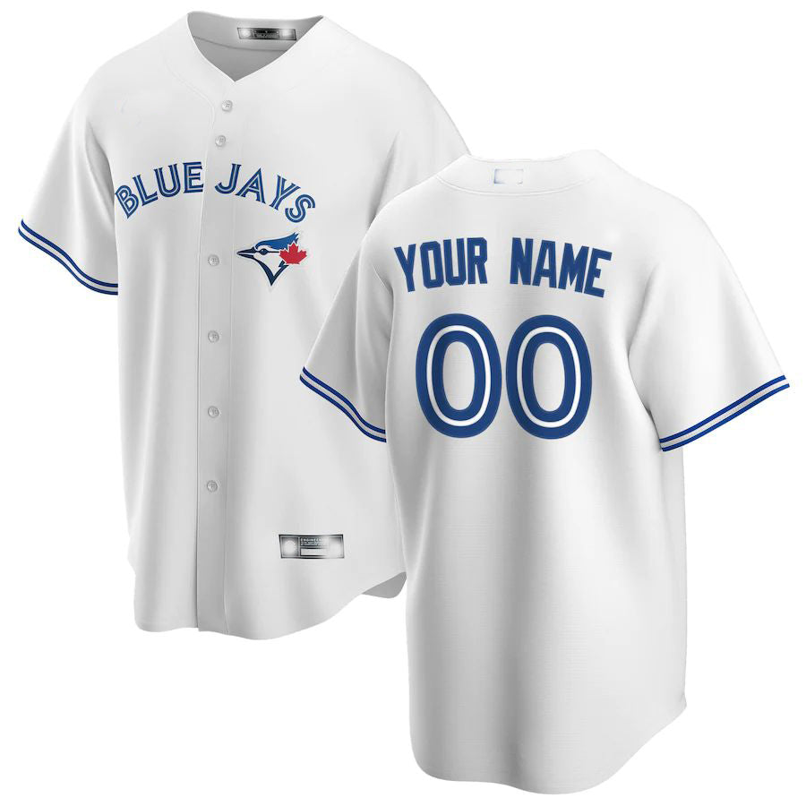 Baseball Jerseys Custom Toronto Blue Jays White Home Replica Custom Jersey 1495