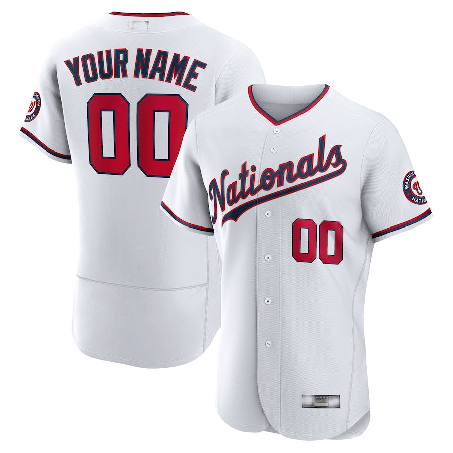 Baseball Jerseys Custom Washington Nationals White Official Authentic Custom Jersey 1497