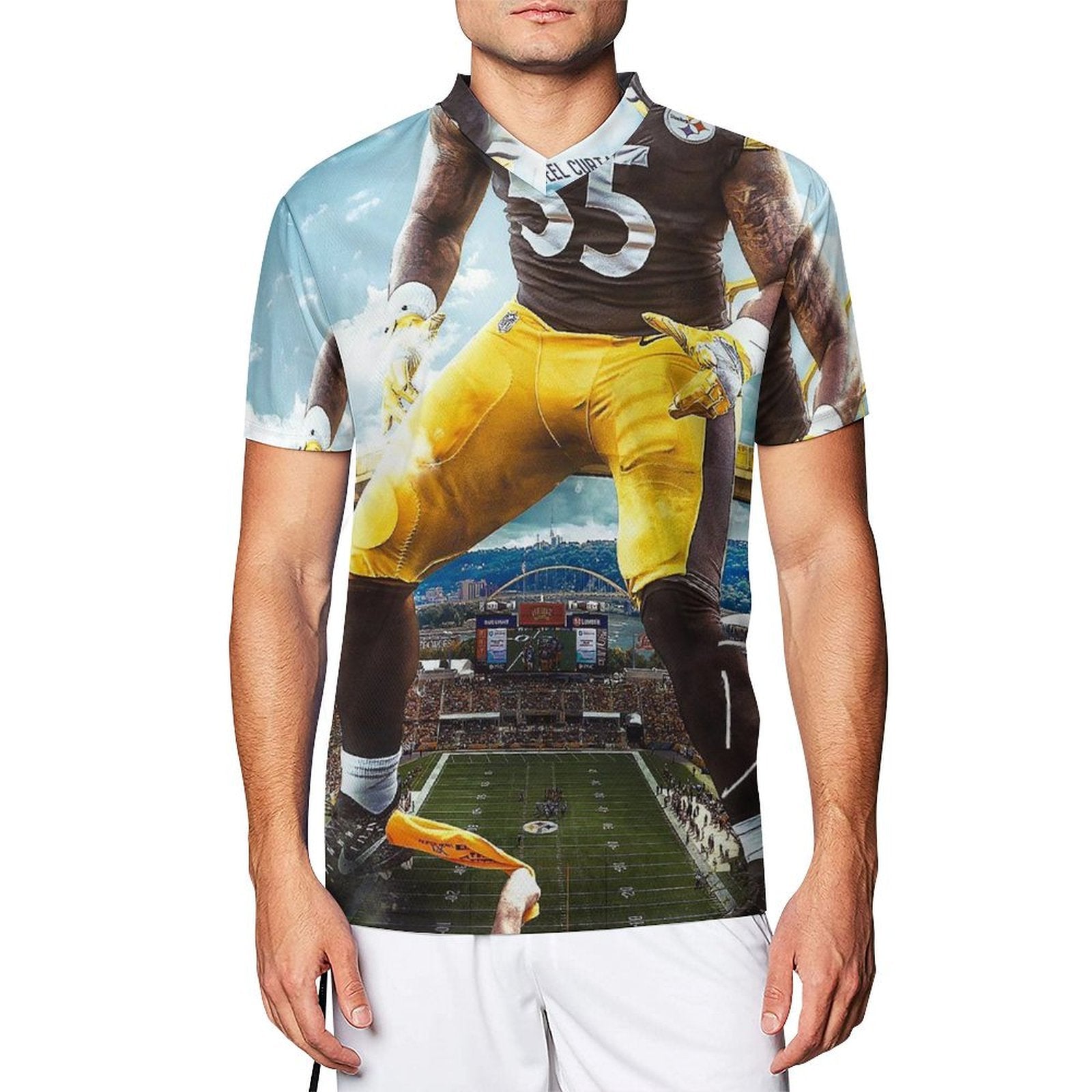 2024 personaliza la camiseta de fútbol editada por Devin Bush Steelers