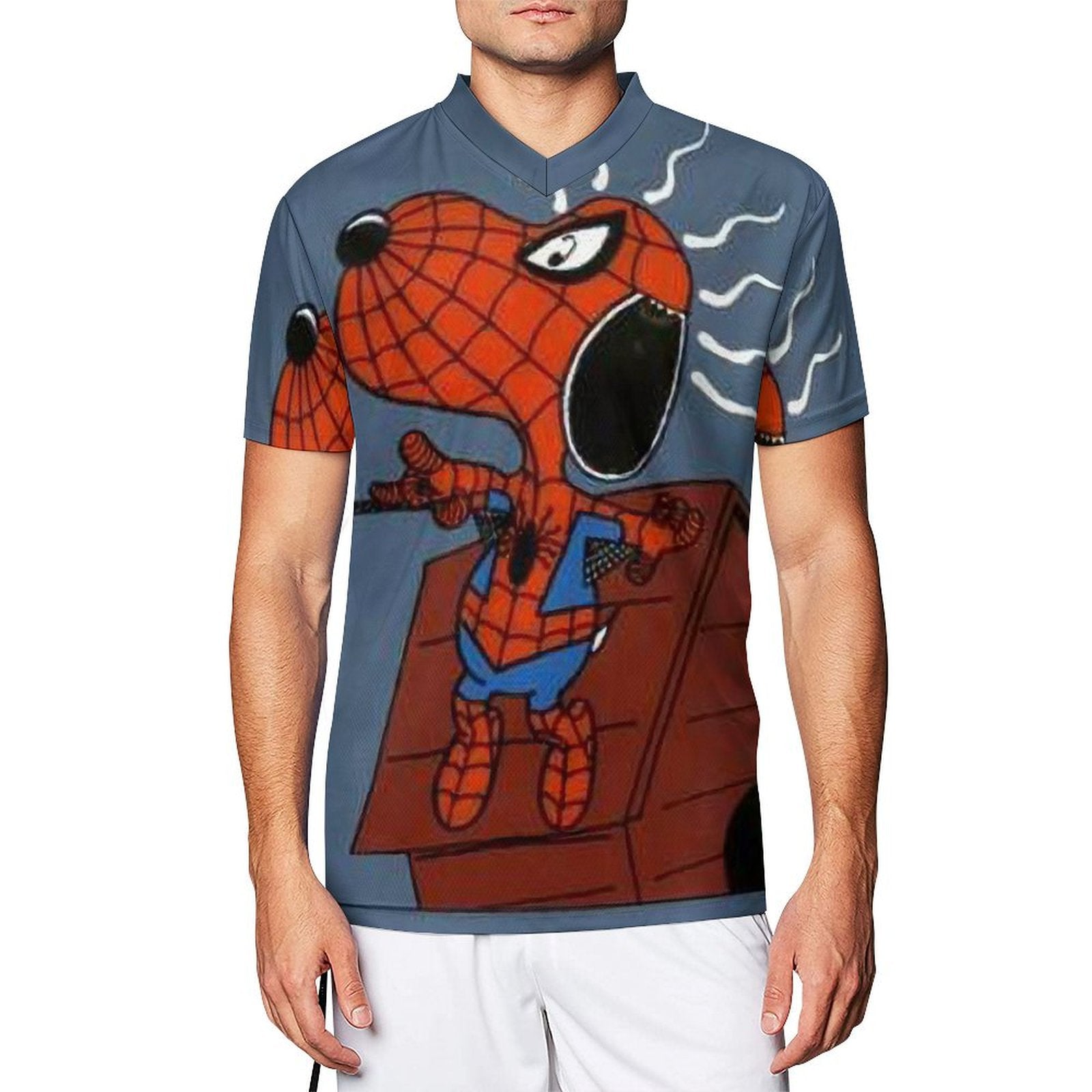 Camiseta de fútbol Snoopy Spider - Man personalizada