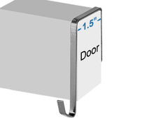 over the door organizer with 6 Sturdy Hooks  Fit for door 1.35" -1.6"