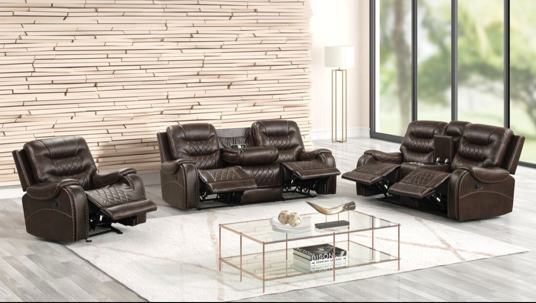 Ashely Brown OVERSIZED 3-PC Reclining Set