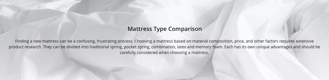Mattress Type Comparison
