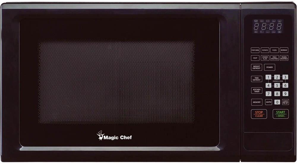 Magic Chef (MCM1110B) 1.1 cu. ft. Capacity Countertop Microwave with 1000 Cooking Watts, in Black