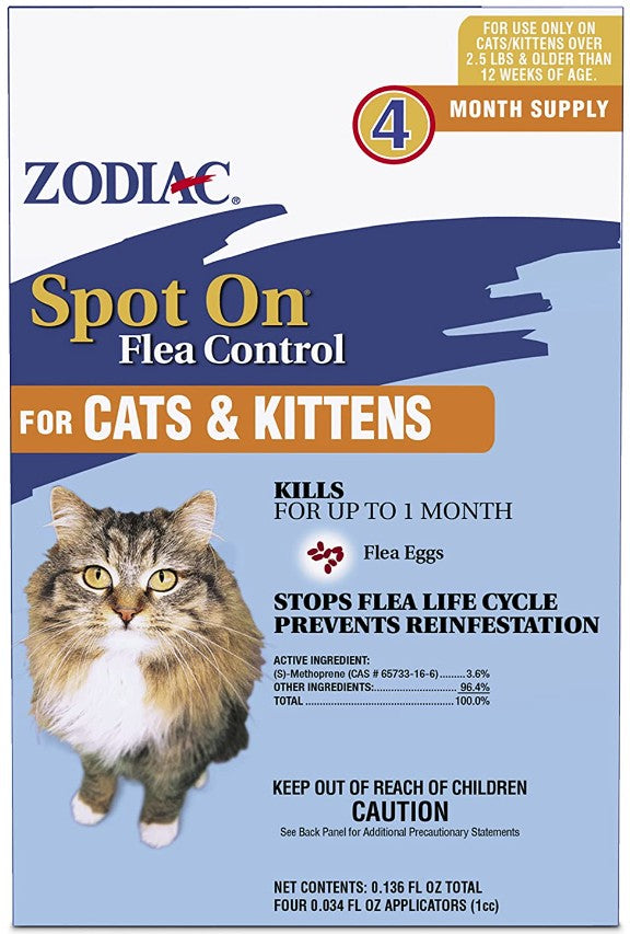 Zodiac Spot On Flea Control for Cats and Kittens