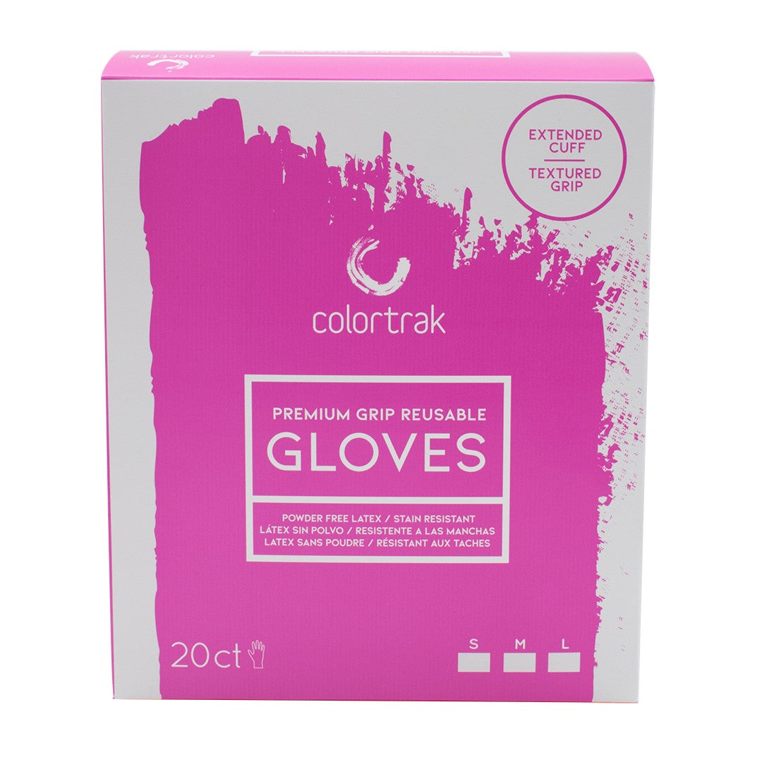 Colortrak Black Premium Reusable Latex Gloves