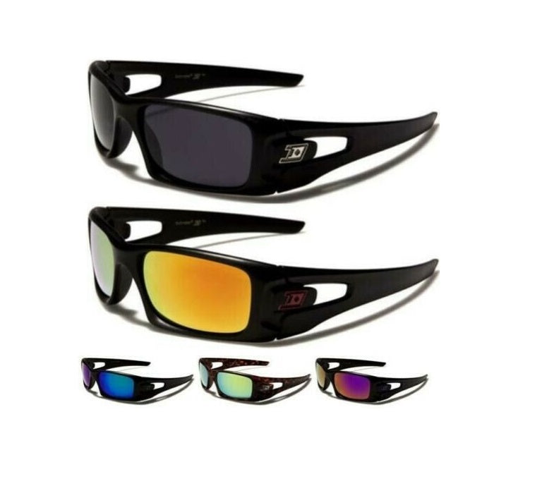  Men's Women's Wrap Sunglasses- Mirror Lens Shades 