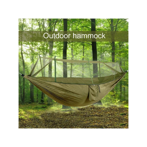 Portable Camping Hammock with Mosquito Net & Rain Tarp
