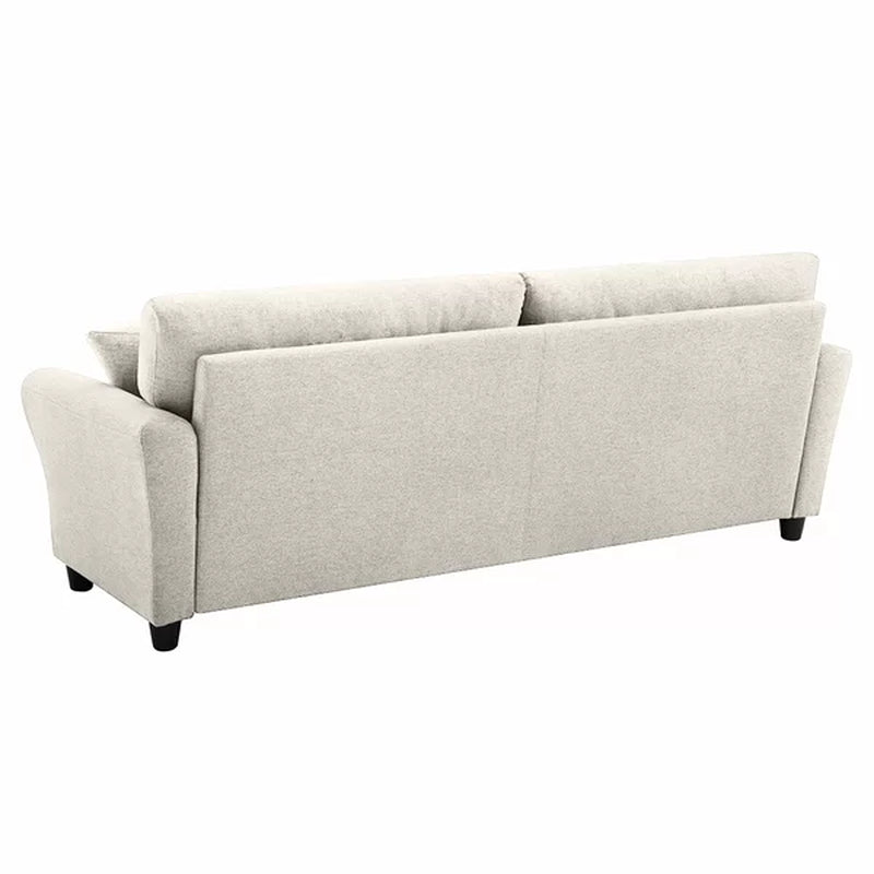 Mid-Century Modern Upholstered Sofa with Spring Support