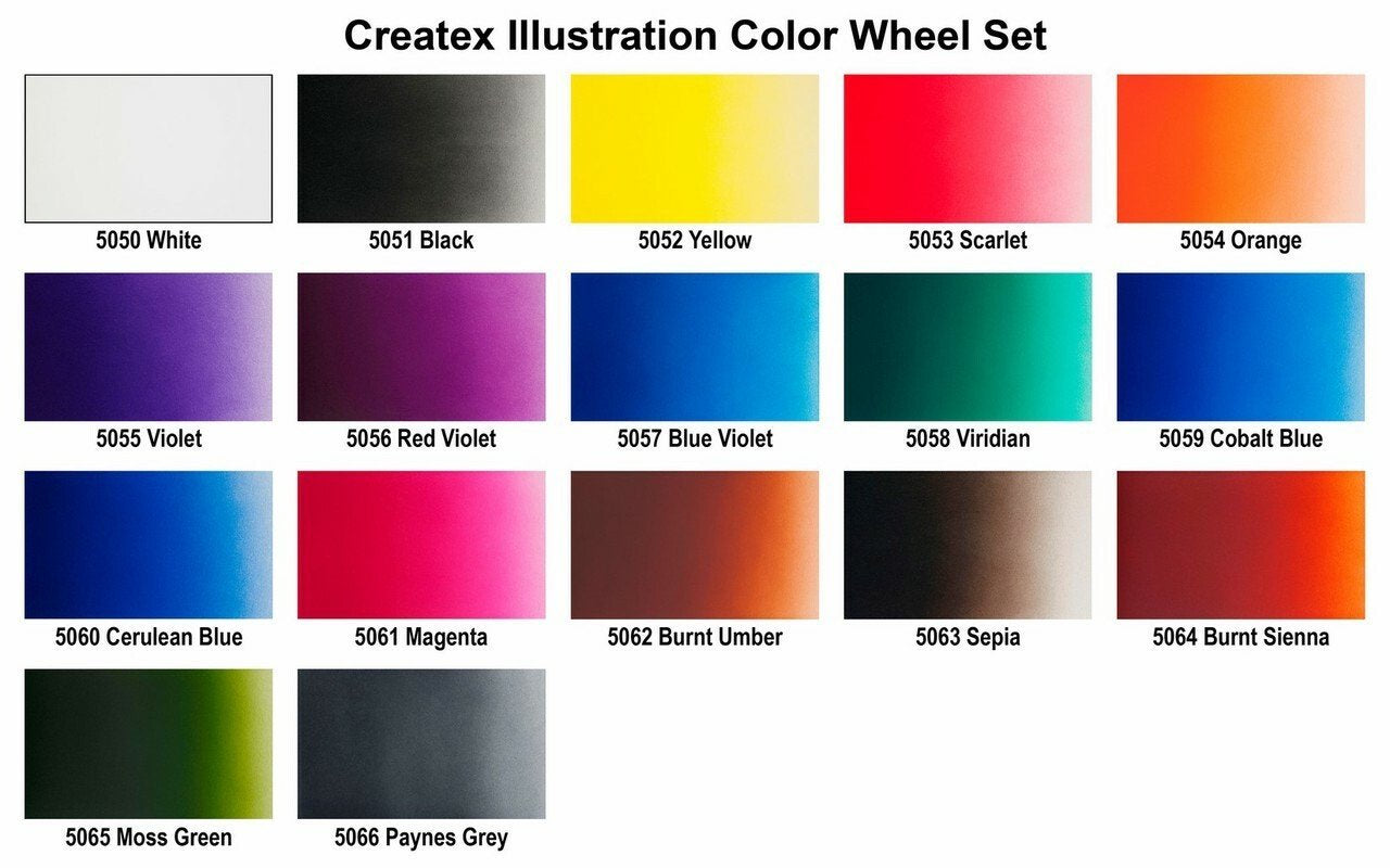 Colors  Illustration Color Wheel Set, 2Oz.