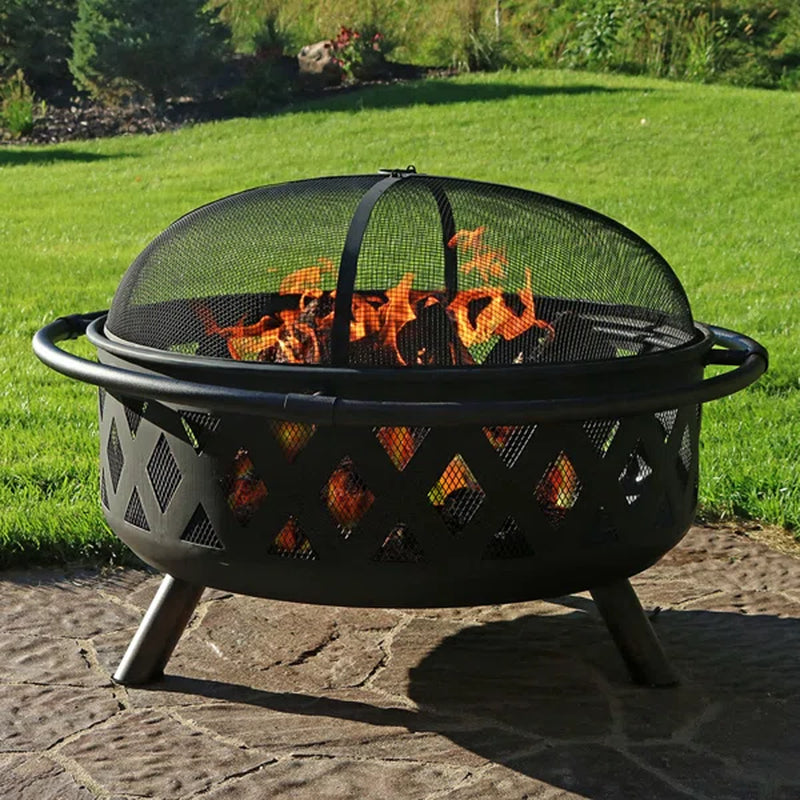 Steel Wood Burning Fire Pit | 24' x 36' Outdoor