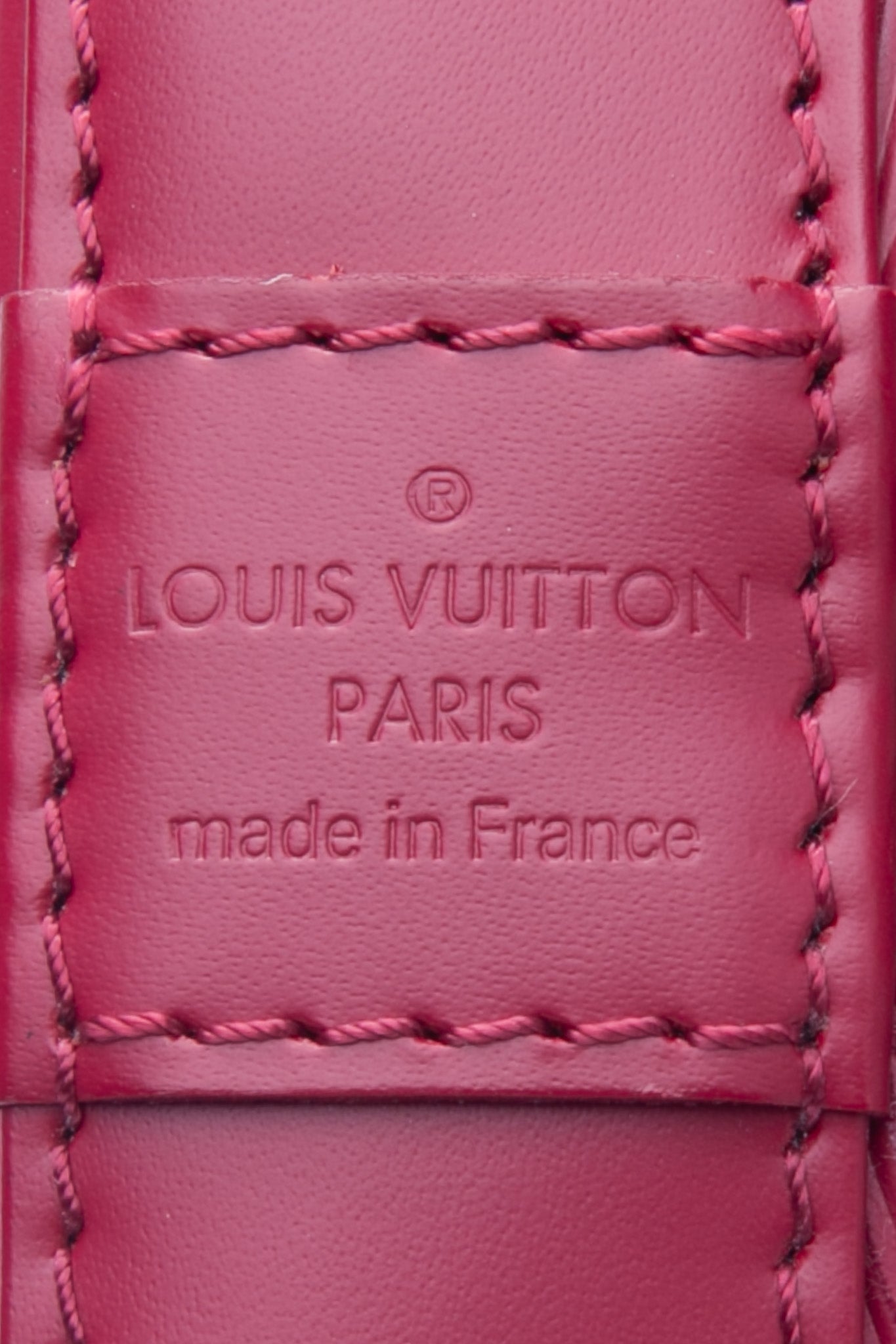 LOUIS VUITTON Dark Pink Epi Alma PM