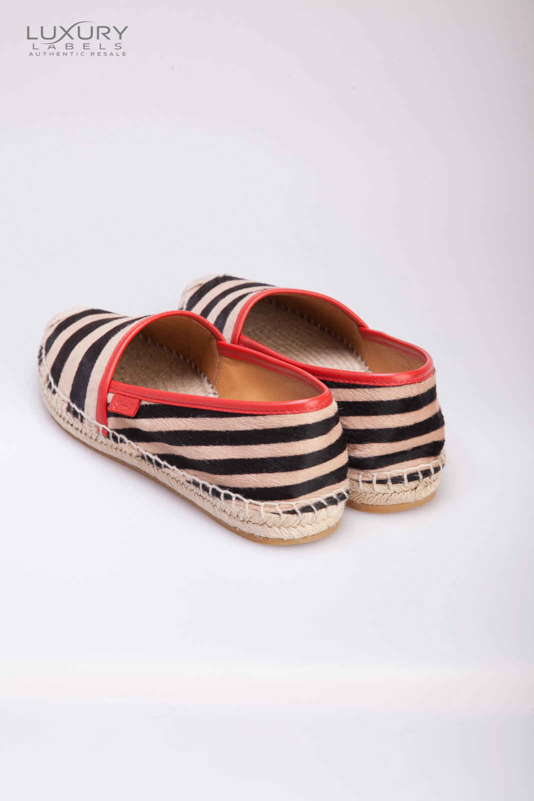 Gucci Ponyhair Striped Espadrilles sz 37.5 (New)