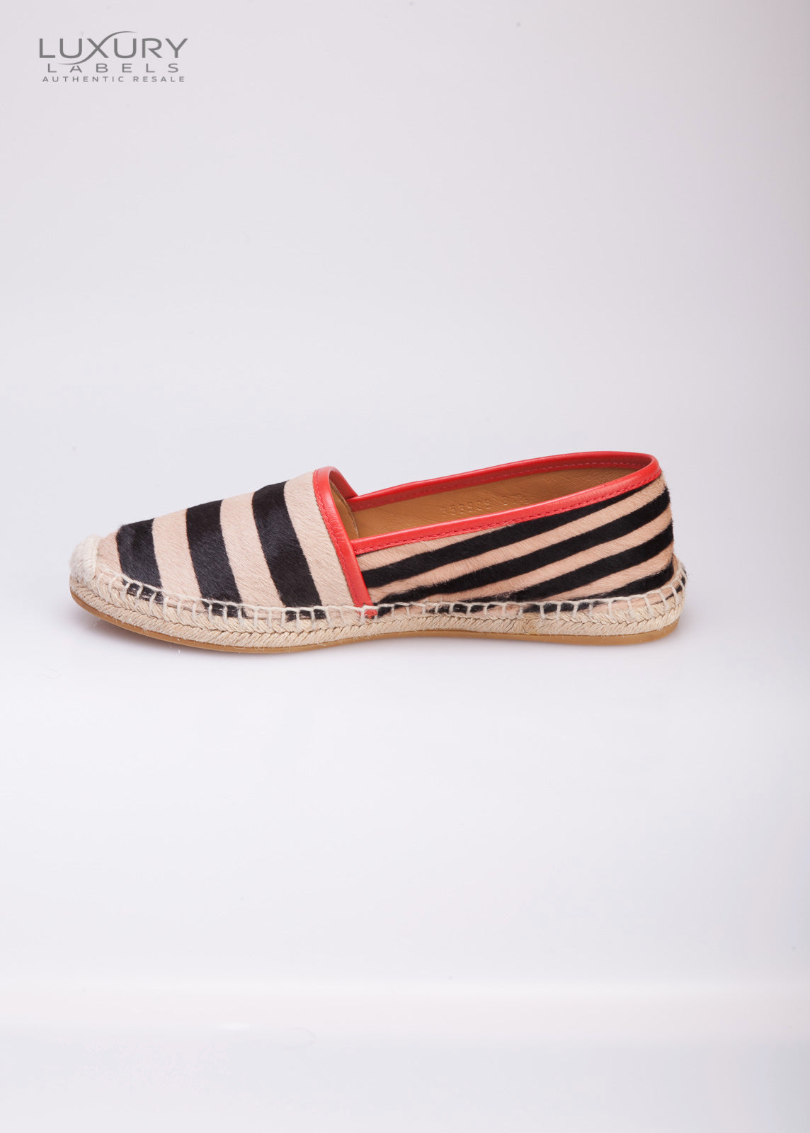 Gucci Ponyhair Striped Espadrilles sz 37.5 (New)