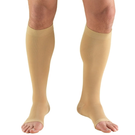 Truform 845-BGS Compression Stocking Truform Knee High Small Beige Open Toe