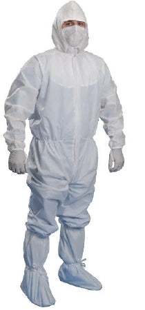 Fisher Scientific 19057491 Cleanroom Coverall Kimtech Pure A5 X-Large White Disposable Sterile