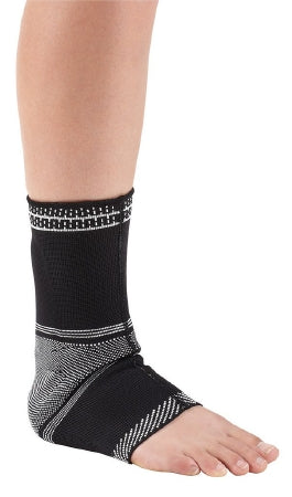 Breg 100194-050 Compression Socks Ankle High X-Large / Tall Black Pattern Open Toe