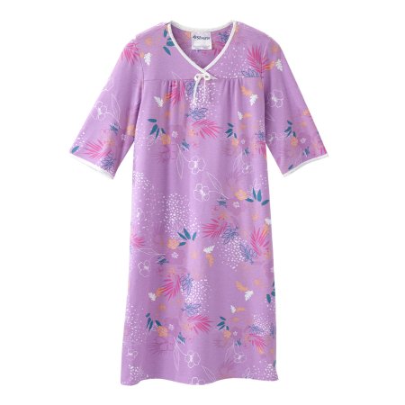 Silverts Adaptive LLC SV26000_SOFC_L Patient Exam Gown Silverts Large Soft Tropical Reusable