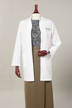 Fashion Seal Uniforms 420-42 Lab Coat White Size 42 Knee Length Reusable