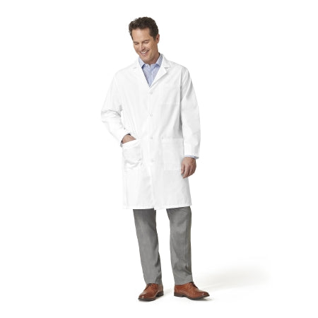 Fashion Seal Uniforms 3495-XL Lab Coat White X-Large Knee Length Reusable