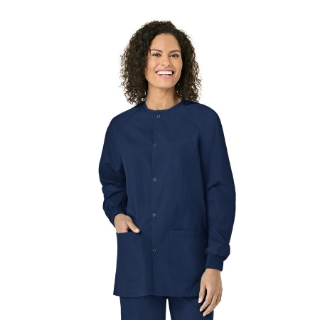 Fashion Seal Uniforms 6724-M Warm-Up Jacket Fashion Blend Navy Blue Medium Hip Length Reusable