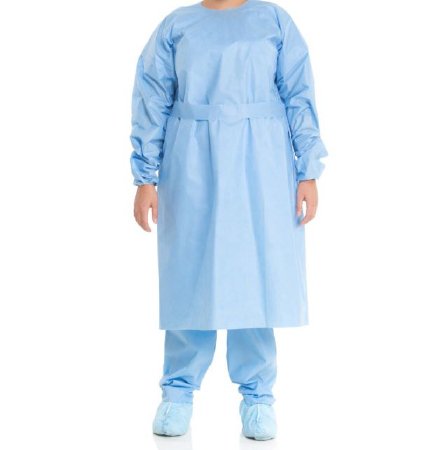 O&M Halyard Inc 54311 Protective Procedure Gown Halyard Tri-Layer X-Large Blue NonSterile AAMI Level 3 Disposable