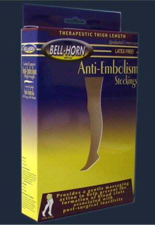 DJO 11330L Anti-embolism Stocking Knee High Large / Long Black Closed Toe