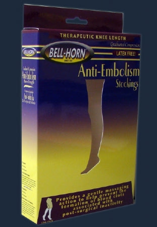 DJO 112103X Anti-embolism Stocking Bell-Horn Thigh High 3X-Large White Closed Toe