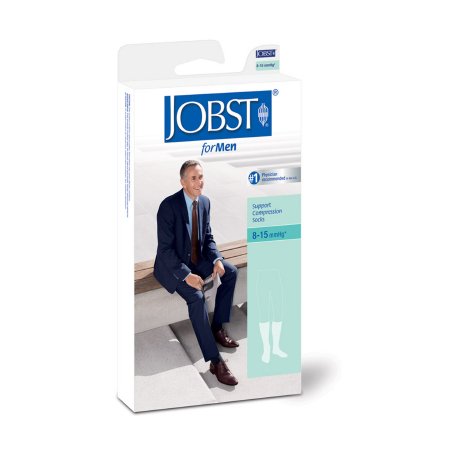 BSN Medical 110334 Compression Socks JOBST for Men Classic Knee High X-Large White Closed Toe