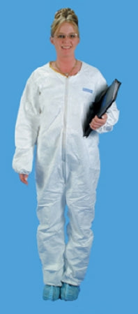 Health Care Logistics 12080L Coverall DuPont Tyvek Large White Disposable NonSterile