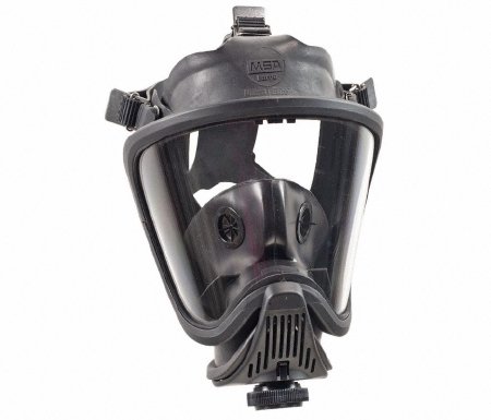 Grainger 4LN14 MSA Ultra Elite Reusable Respirator Industrial Full Face Adjustable Head Strap Medium Black