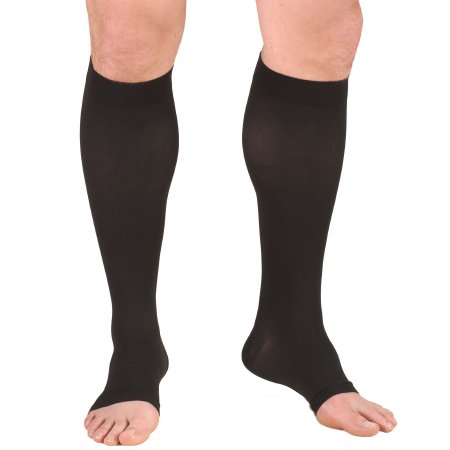 Truform 865-BL-3XL Compression Stocking Truform Knee High 3X-Large Black Open Toe