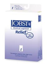 BSN Medical 114809 Compression Stocking JOBST Relief Knee High X-Large Beige Closed Toe