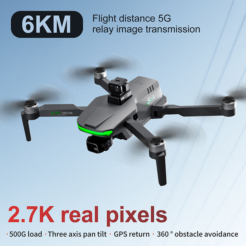 4K Drone S155 Pro 3-Axis Gimbal Obstacle Avoidance GPS 5G Relay WIFI Brushless Quadcopter