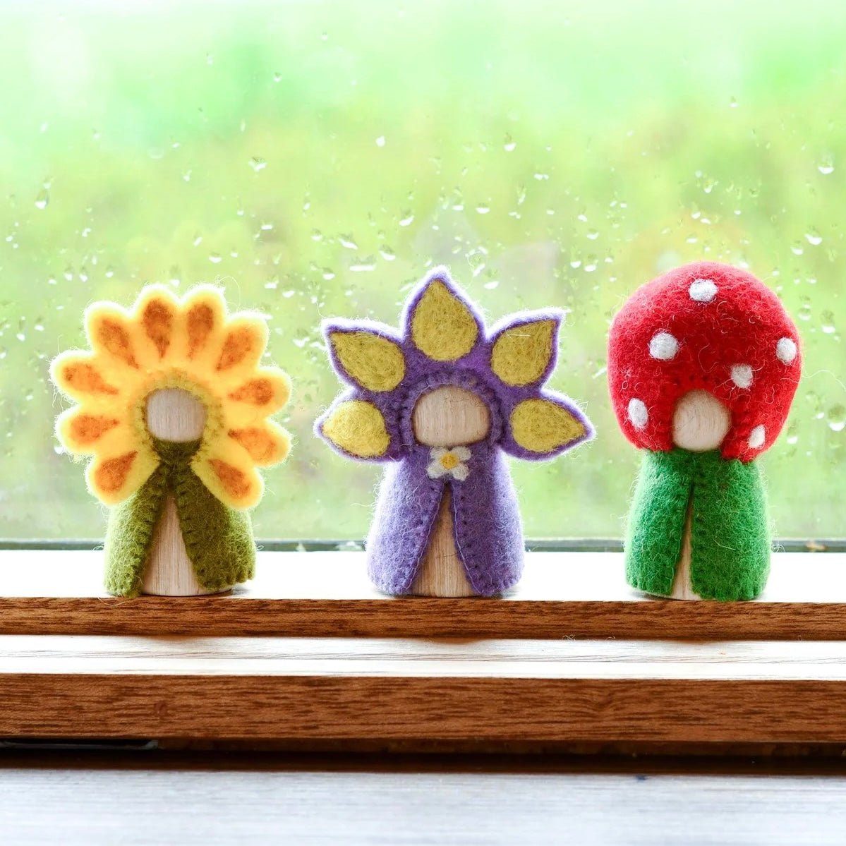 Flower Peg Doll Set