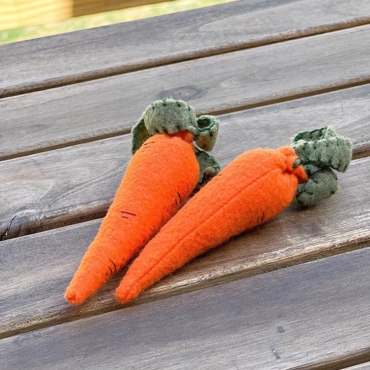 Felt Carrot Pair Handmade in USA