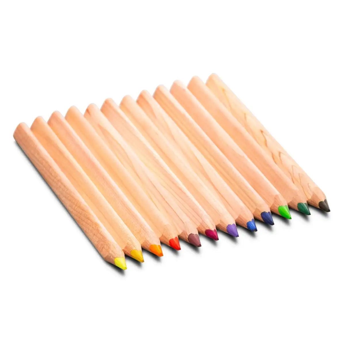 Yorik 12 Triangular Color Pencils in Wooden Box